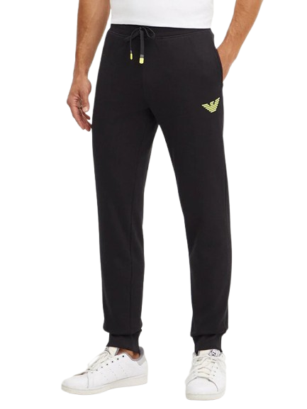Emporio Armani Pantaloni Iconic Terry Men's Trousers 111873 4F571 Nero