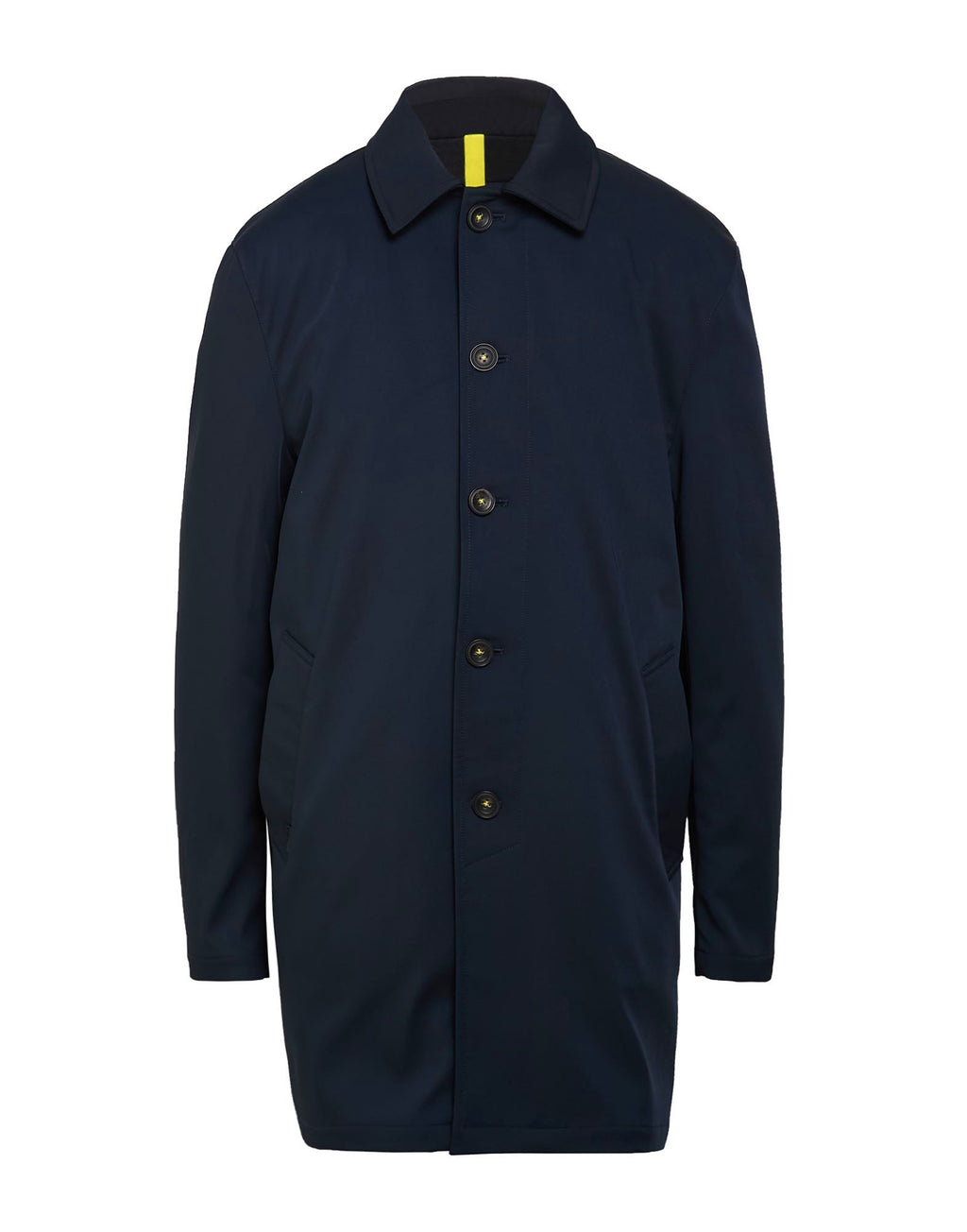 Alessandro Gilles trench uomo in tessuto tecnico Marine Blu