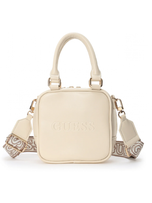 GUESS Camera Bag Cross Shoulder bag one Dove White