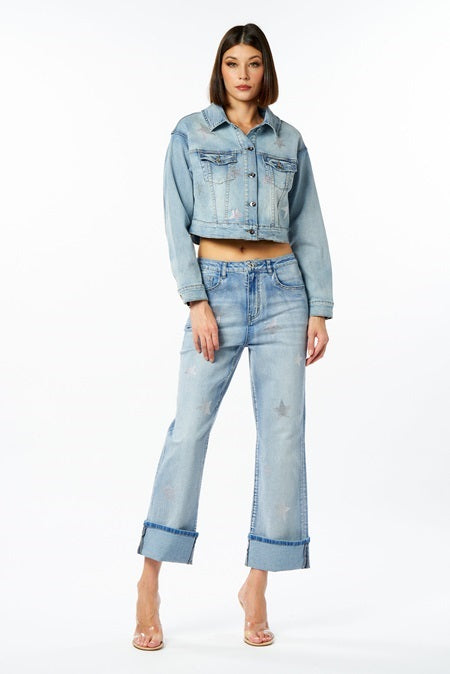 Nosecrets Giacca stardust 241NS005 stone wash