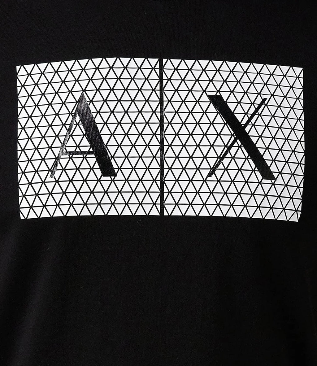 Armani Exchange T-shirt Uomo con logo grafico Mod. 8NZTCK Nero