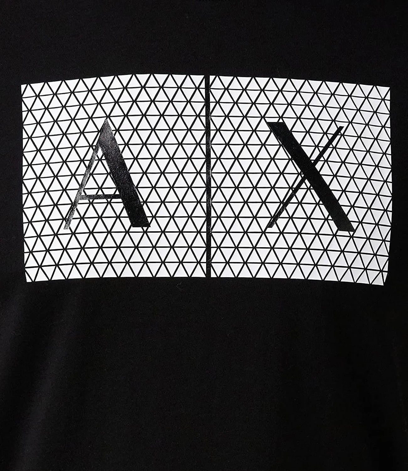 Armani Exchange T-shirt Uomo con logo grafico Mod. 8NZTCK Nero