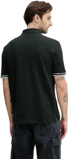 Armani Exchange Polo Uomo Piquet con Zip Jet Set Verde Scuro