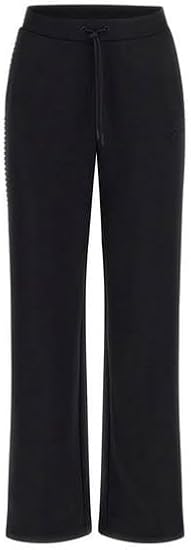 GUESS Pantalone Donna Palazzo Dora con Bande Laterale - Nero