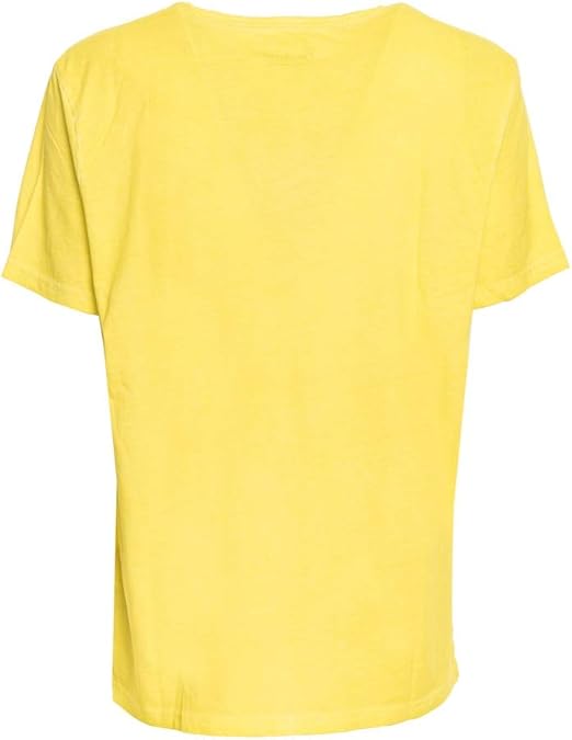GUESS T-Shirt Uomo Fluo Effetto Vintage F72I09 Giallo Fluo