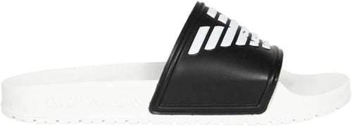 Emporio Armani Slider Uomo Logo Eagle – Black/White