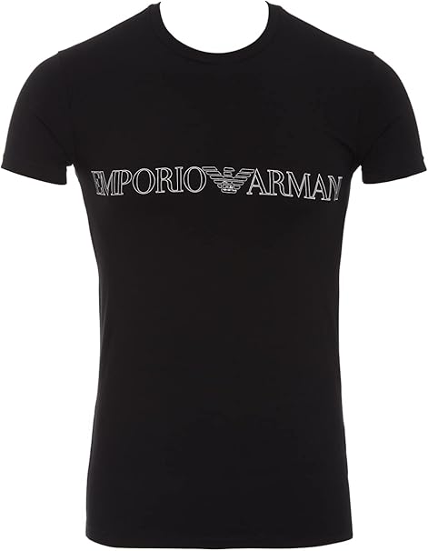 Emporio Armani T-Shirt Uomo Megalogo Stretch Cotton Organic