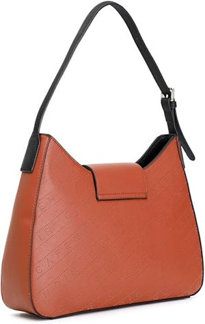 Cafènoir Sacca Donna con Pattern Laserato Colore Cuoio