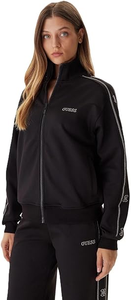 Felpa Guess Donna con Zip - Eco Octavia