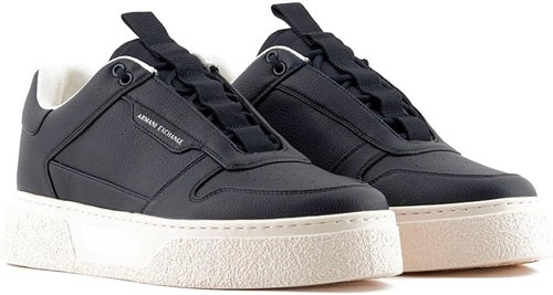 Armani Exchange Sneakers Ecopelle Lacci Elastici – Deep Navy