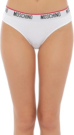 Moschino Slip Donna Premium Quality Bipack 2 Pezzi A4745 Bianco