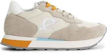 CAFèNOIR Sneakers Donna in Pelle Scamosciata E Tessuto Multi Beige