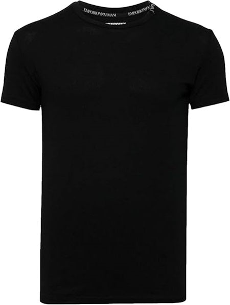 Emporio Armani Iconic Lounge - T-Shirt in Piquet Elasticizzato
