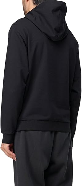 Felpa Moschino Nera con Cappuccio e Logo Orsetto