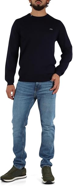 SUN68 Maglia Uomo Navy Blue K45101