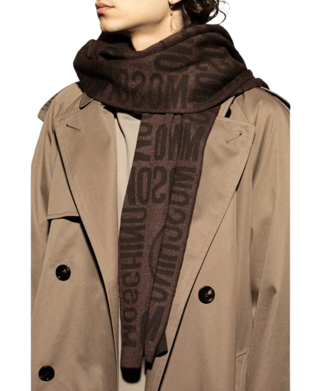 MOSCHINO sciarpa lana Double question mark donna