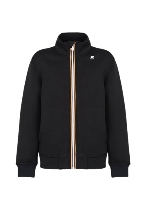 K-Way Felpa Uomo in Neoprene K2125LW Finn Spacer Nero