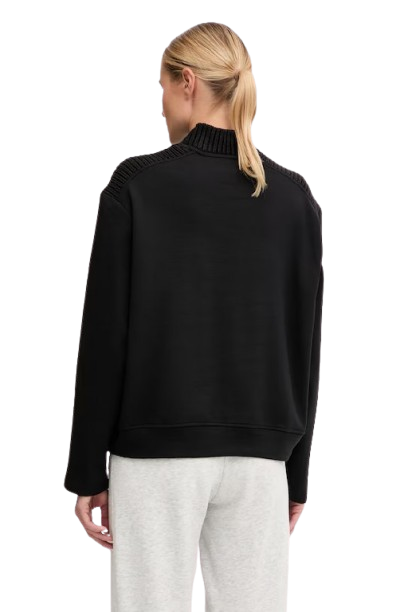 GUESS Felpa Donna Dora Collo Alto Nero V5BQ13 K1981