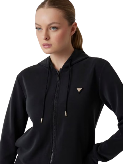 Guess-felpa-donna-eco-olympe-full-zip-hoodie-nero