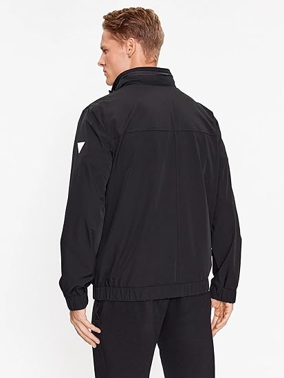 GUESS Giacca Sportiva Nera con Cappuccio