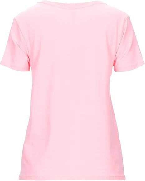 Moschino T-Shirt Donna stampa Gold A1906 Bubble pink
