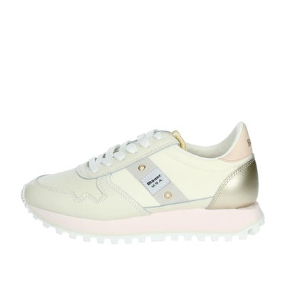 Blauer Sneakers Donna S4MILLEN01LEM - Sneakers in Pelle Cream Gold
