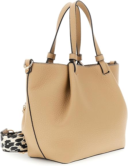 CAFèNOIR - Shopping Bag Effetto Pelle Grana Grossa Beige