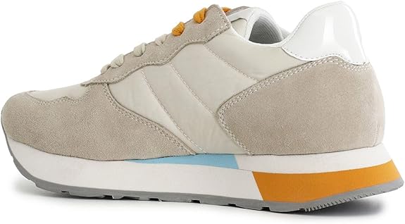 CAFèNOIR Sneakers Donna in Pelle Scamosciata E Tessuto Multi Beige