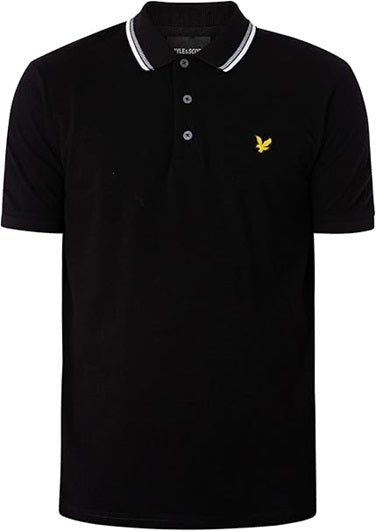 Lyle & Scott Uomo Polo con Riga tratteggiata