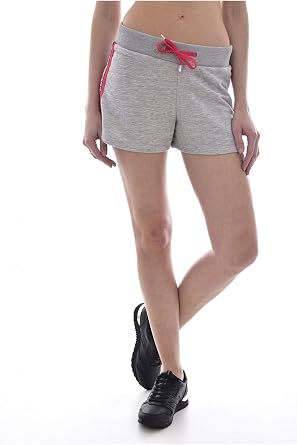 Guess Active Short Pant Donna – Grigio Mélange con Banda Logo