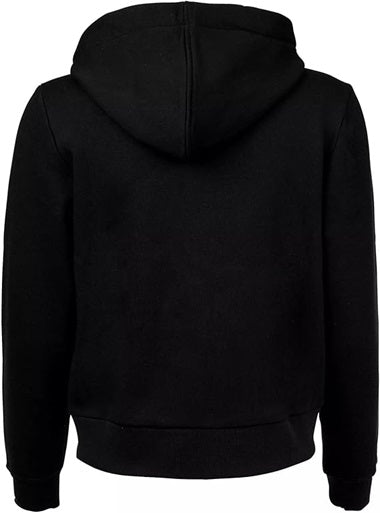 Emporio Armani Felpa Donna Zip con Cappuccio Iconic Terry Nero