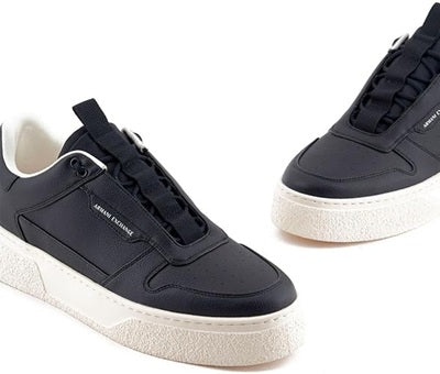 Armani Exchange Sneakers Ecopelle Lacci Elastici – Deep Navy