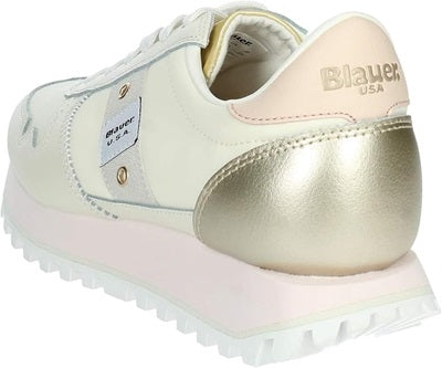 Blauer Sneakers Donna S4MILLEN01LEM - Sneakers in Pelle Cream Gold