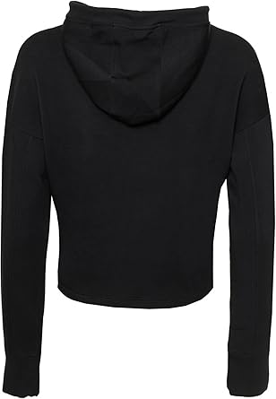 Guess Felpa Scuba Donna con Cappuccio e Logo Silver Nero