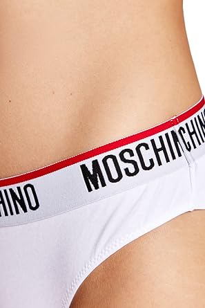 Moschino Slip Donna Premium Quality Bipack 2 Pezzi A4745 Bianco
