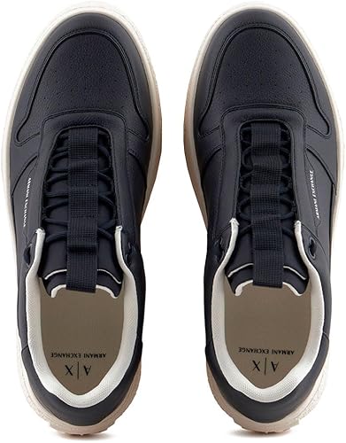 Armani Exchange Sneakers Ecopelle Lacci Elastici – Deep Navy