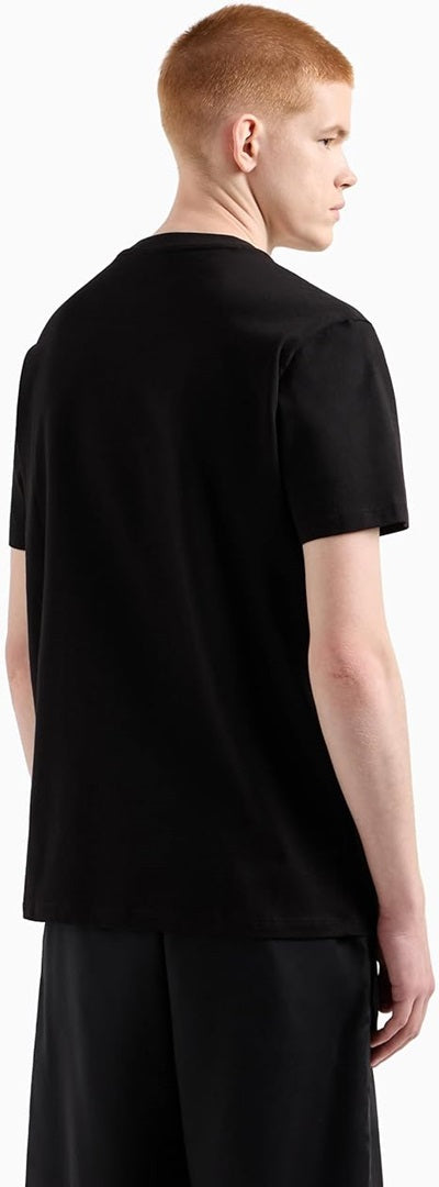 Armani Exchange T-shirt Uomo - Sustainable, Embossed And HD Logo - Nero