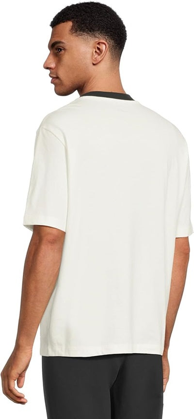 Armani Exchange T-shirt Uomo Armani Line Logo, bianco sporco