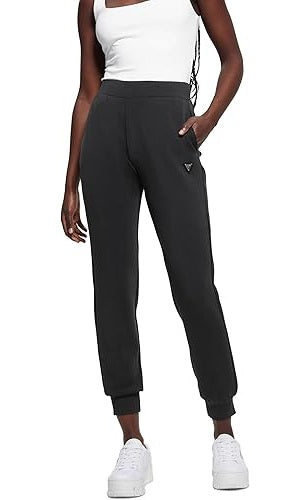 Guess - Olympe Long Pants, Nero Pantaloni di Tuta Donna