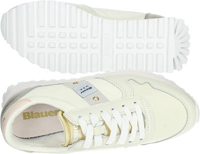 Blauer Sneakers Donna S4MILLEN01LEM - Sneakers in Pelle Cream Gold