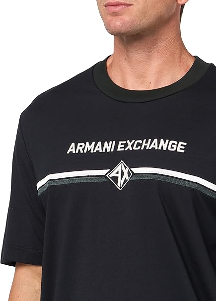 Armani Exchange Armani Line Logo Tee Contemporane Uomo Navy Blu