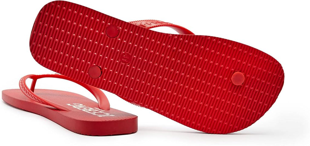 Iceberg Infradito Unisex Vertical Logo — Flip Flops Rosso