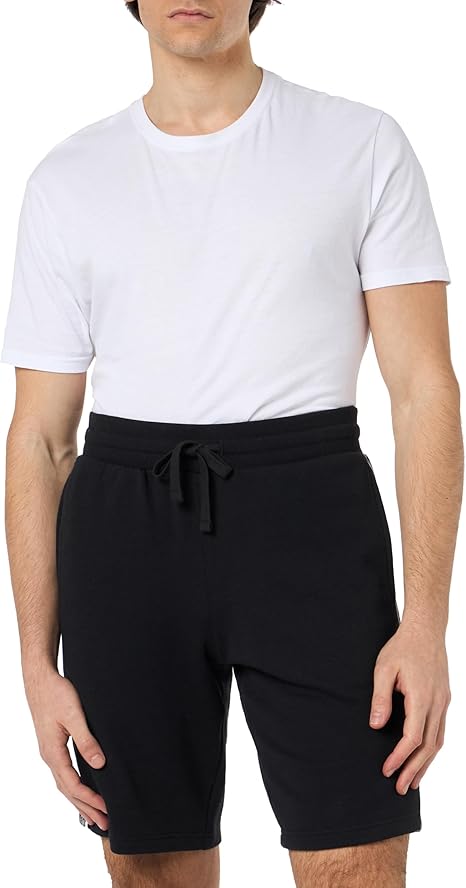 Emporio Armani Iconic Terry Bermuda Shorts – Pantaloni della Tuta Uomo, Nero