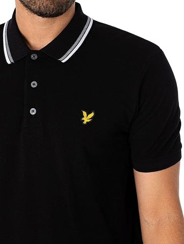 Lyle & Scott Uomo Polo con Riga tratteggiata
