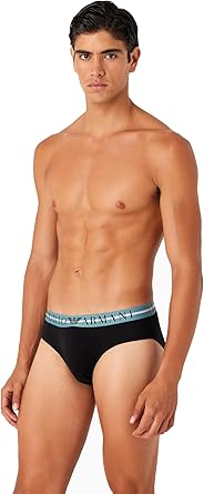 Emporio Armani Men's 3-Pack Mixed Waistband Brief – Slip Neri Uomo