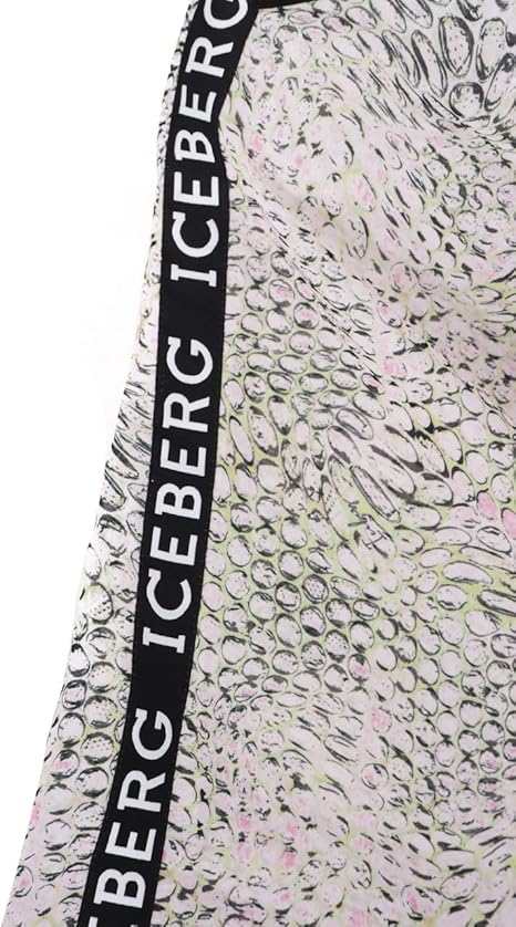 Iceberg – Kaftano Donna Stampa Animalier con Banda Logo