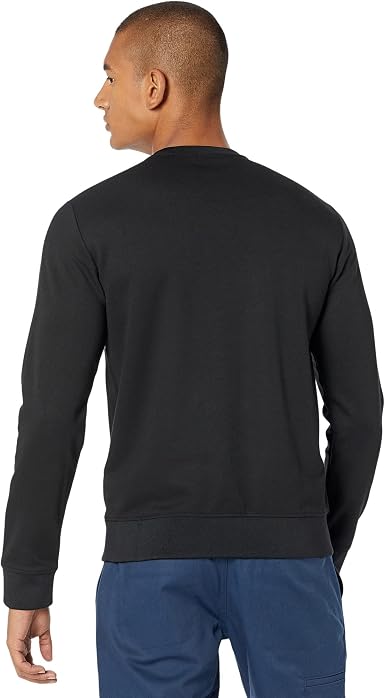 Armani Exchange – Felpa Girocollo Uomo Logo AX Tono su Tono | Nero