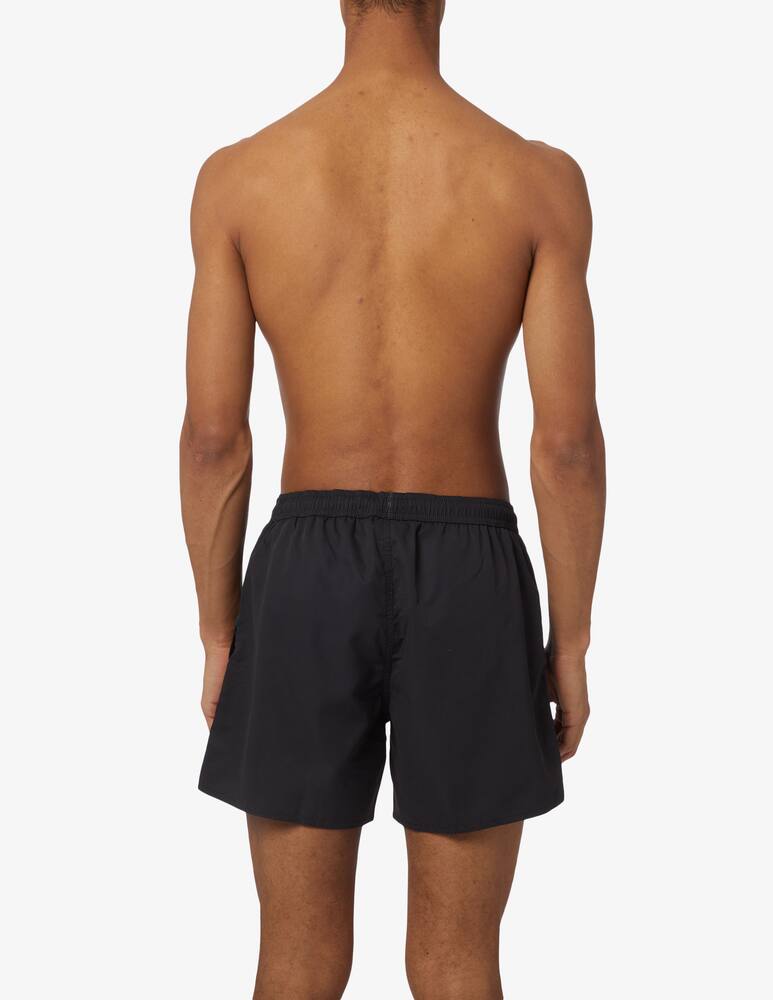 Emporio Armani Swimwear – Boxer Costume da Bagno Uomo | Nero Bold Logo Multicolor