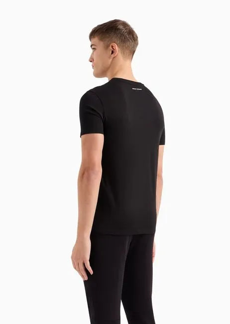 Armani Exchange T-shirt Uomo con logo grafico Mod. 8NZTCK Nero