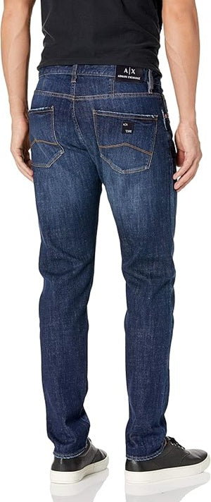 Armani Exchange — Jeans Skinny Uomo 5 Tasche | Art. 3KZJ10 | Medium Blue Wash Indaco